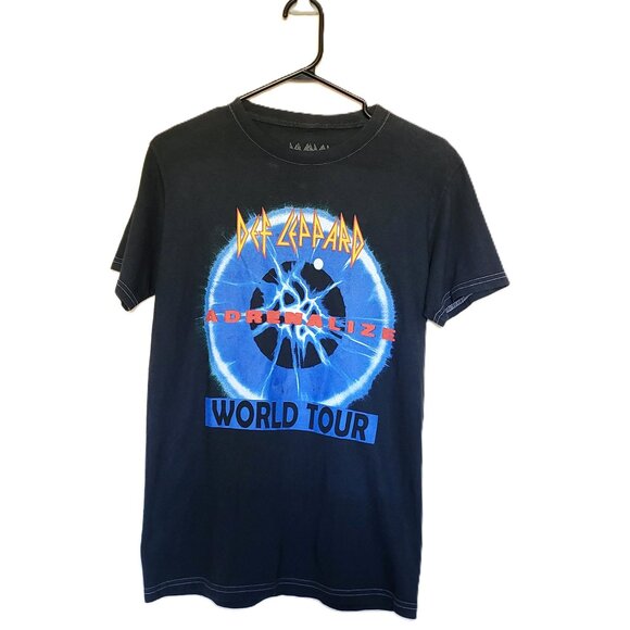 DEF LEPPARD Adrenalize World Tour Retro 80's Black T-Shirt Size XS - Picture 1 of 4